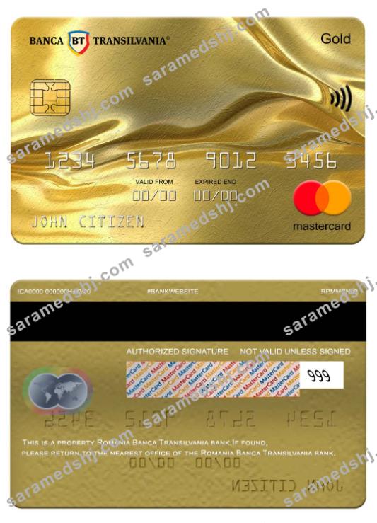 Romania Banca Transilvania bank mastercard gold